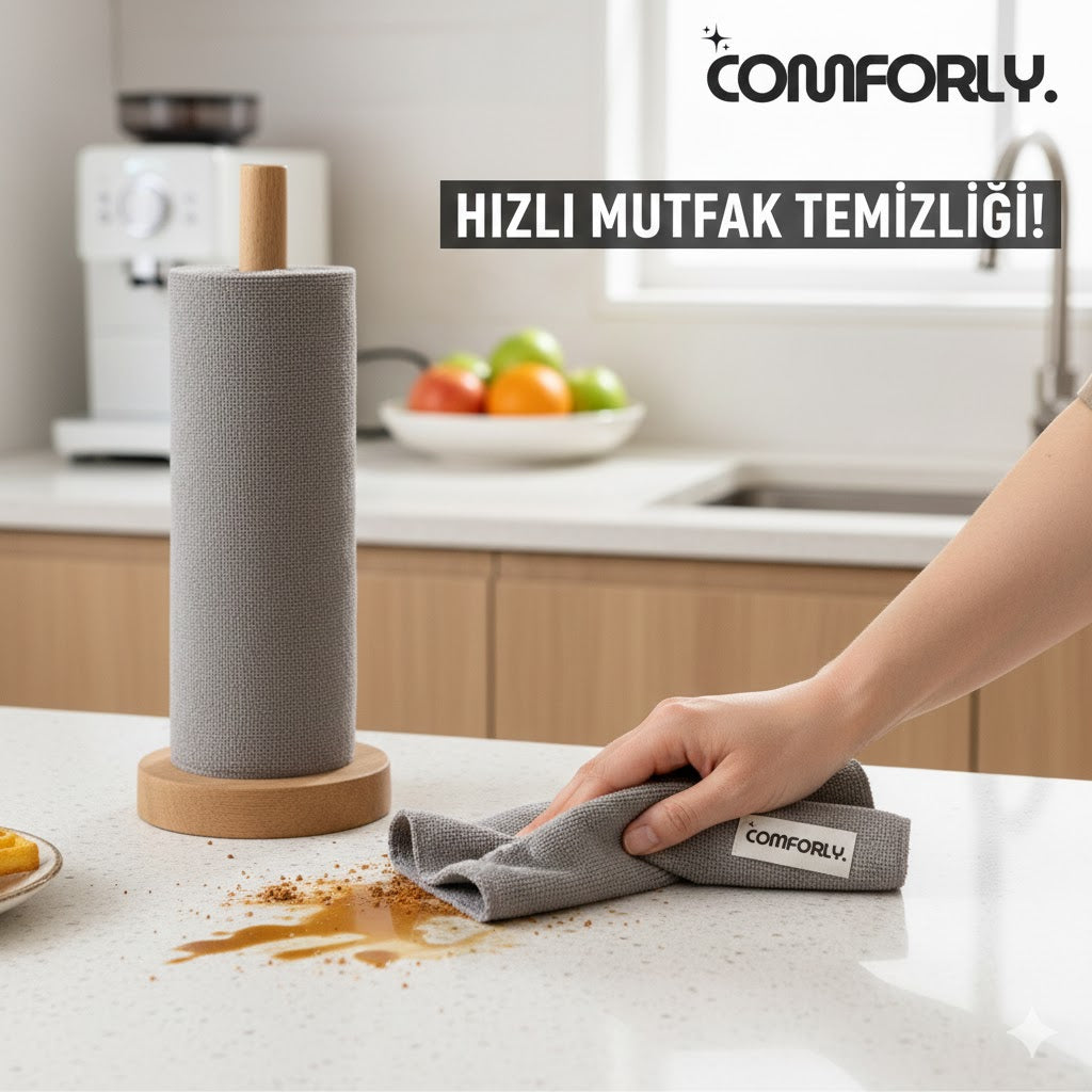 Comforly CleanX™ Mikrofiber Rulo Havlu